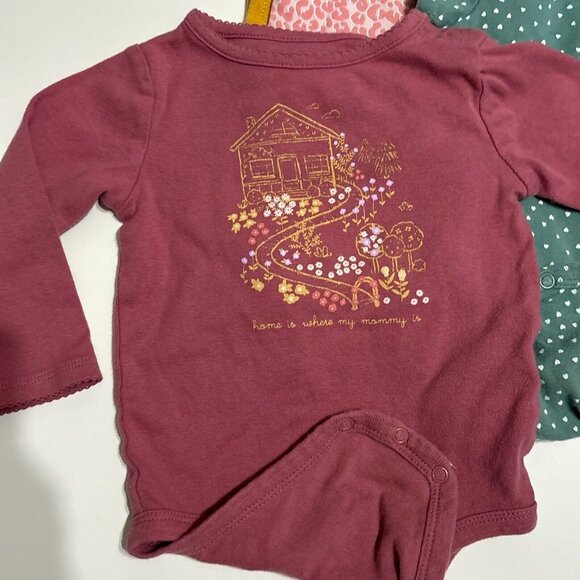 Baby Girl Clothes Lot 7 Pc Bundle Bodysuits Disney Old Navy Carter's 18-24 M - Picture 3 of 6